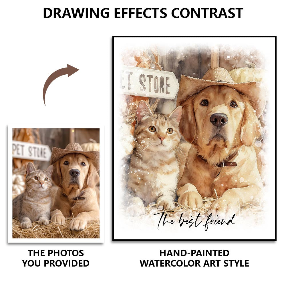 Dreamy Whiskers - Watercolor