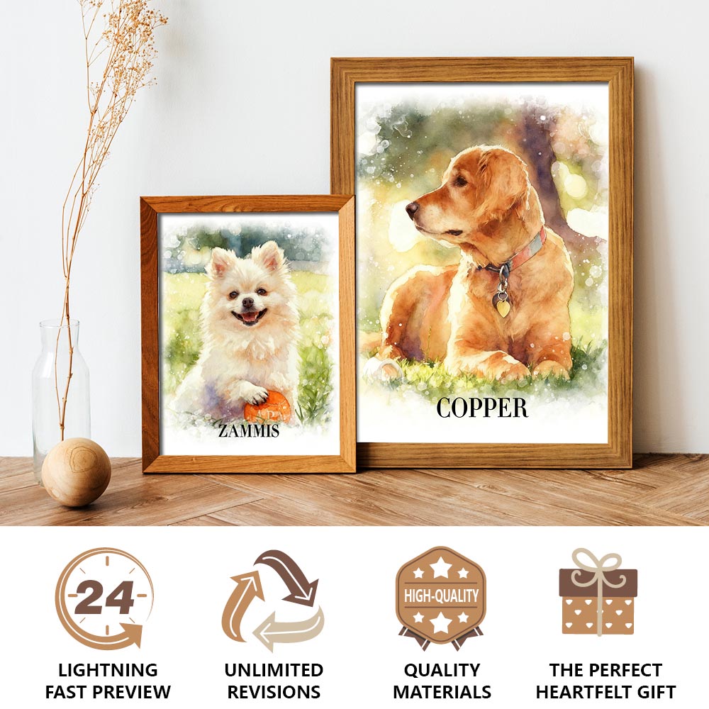 Dreamy Whiskers - Watercolor